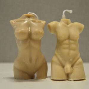 Torso Man and Woman Candles